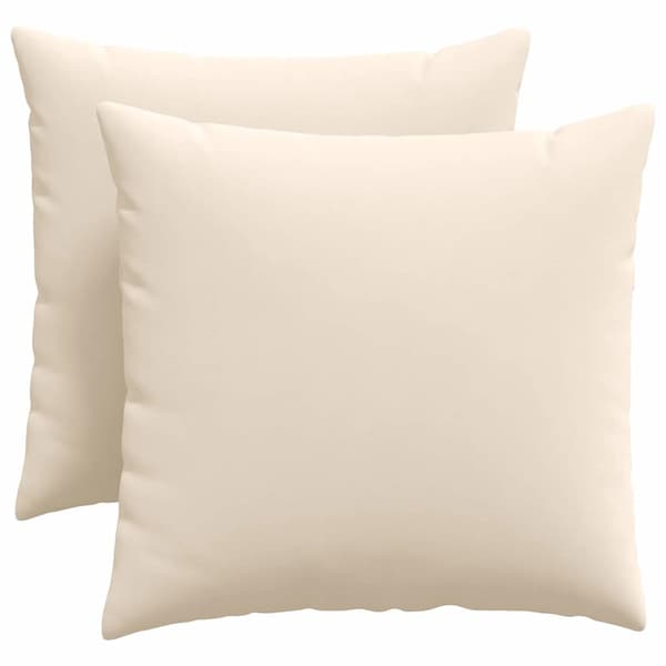 vidaXL Sofapuder 2 pcs Beige 50 x 50 cm Stof