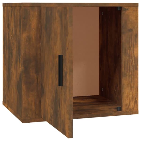 vidaXL sengebord 50x39x47 cm røget egetræsfarve