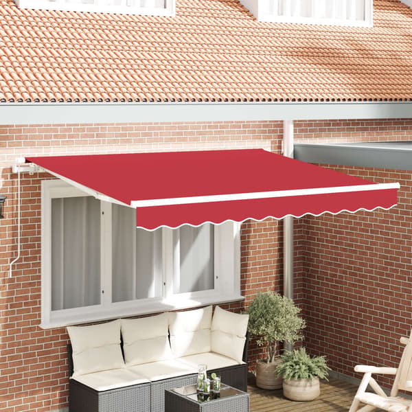 vidaXL Reservedug til markise Rød 280 x 245 cm Polyester