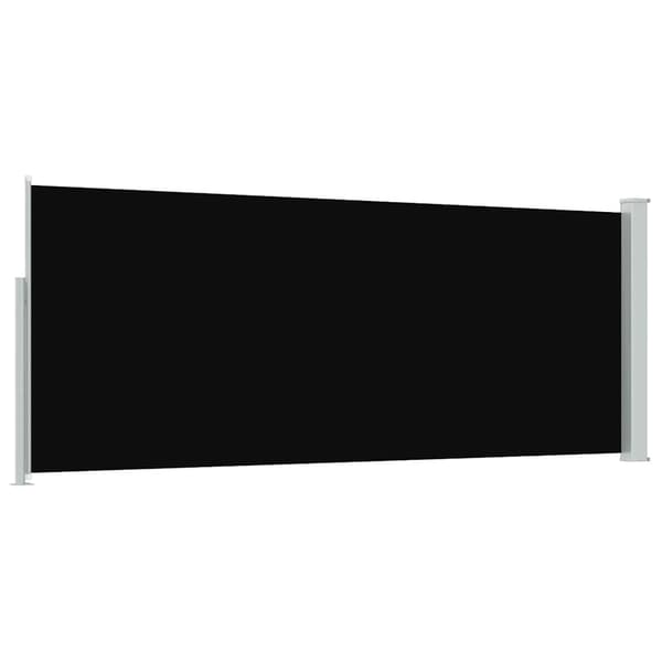 vidaXL sammenrullelig sidemarkise 120 x 300 cm sort