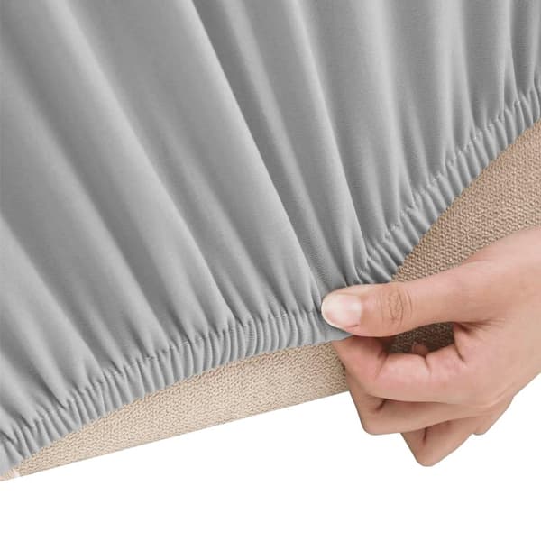 vidaXL elastisk sofabetræk polyesterjersey grå