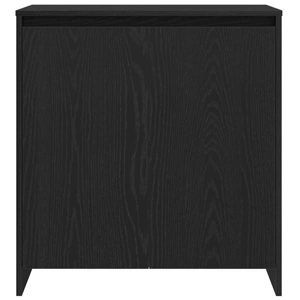 vidaXL skænk sort egetræ 70x41x75 cm konstrueret træ