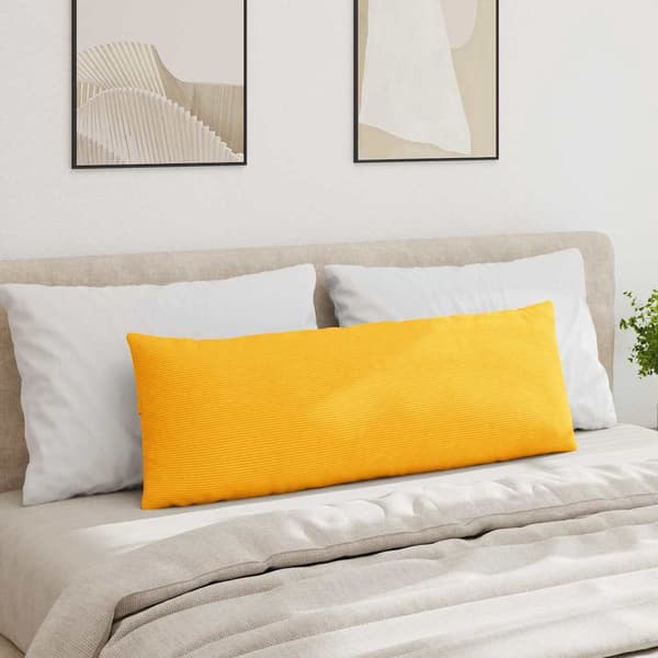 vidaXL Sofapuder 2 pcs Lys Gul 120 x 40 cm Velourstof