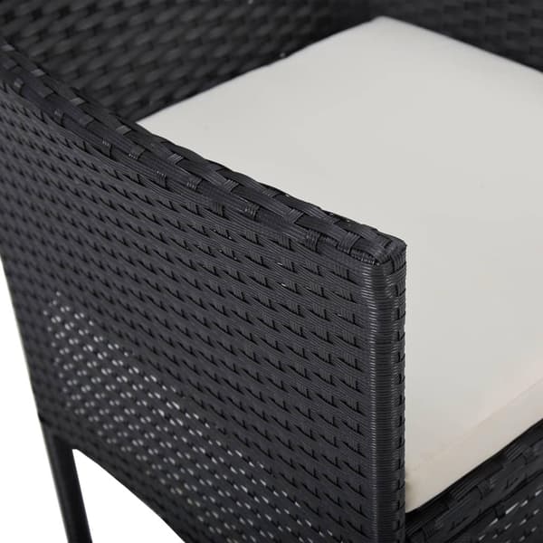vidaXL havestole 2 stk. polyrattan sort