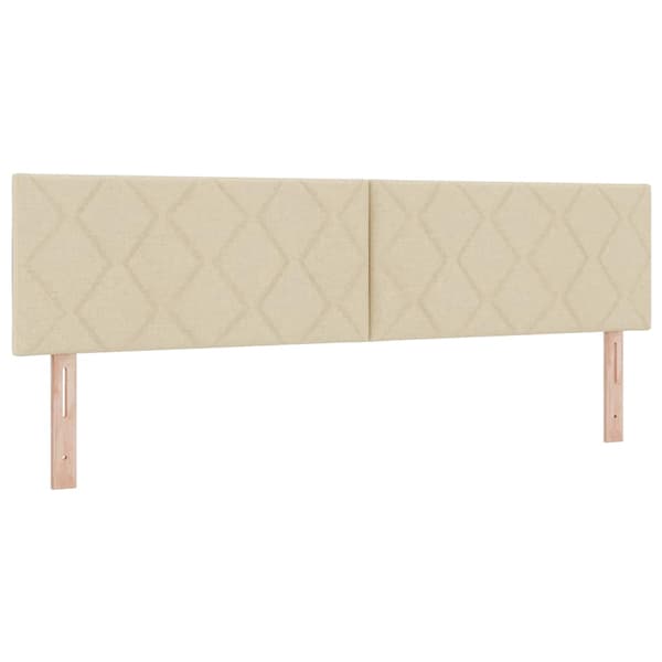 vidaXL Box spring seng med madras Creme 200 x 180 cm Polyester