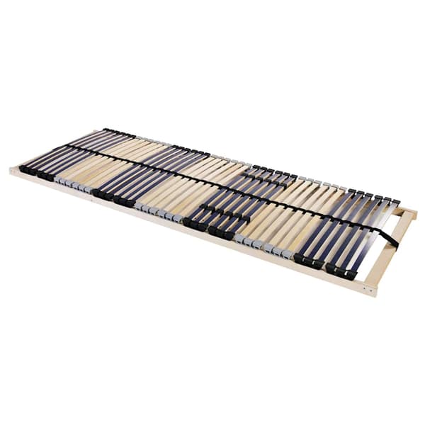 vidaXL Lamelbund Brun 140 x 190 cm Solid bøg