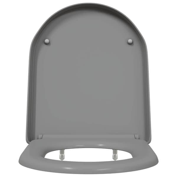 vidaXL WC-istuin Harmaa 49 x 36 x 4 cm Duroplast