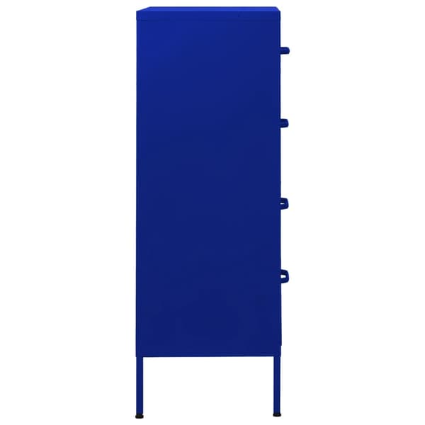 vidaXL kommode 80x35x101,5 cm Marineblå