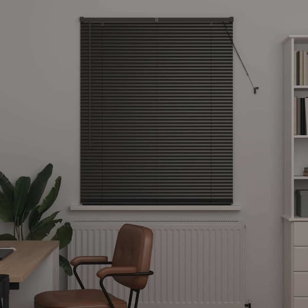 vidaXL Persienner Sort 175 x 105 cm Aluminium