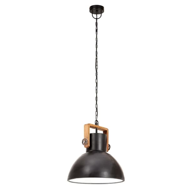 vidaXL industriel hængelampe 25 W rund 30 cm E27 mat sort