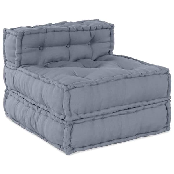 vidaXL Modulær patchwork sofa Grå 70 x 70 x 56 cm Stof