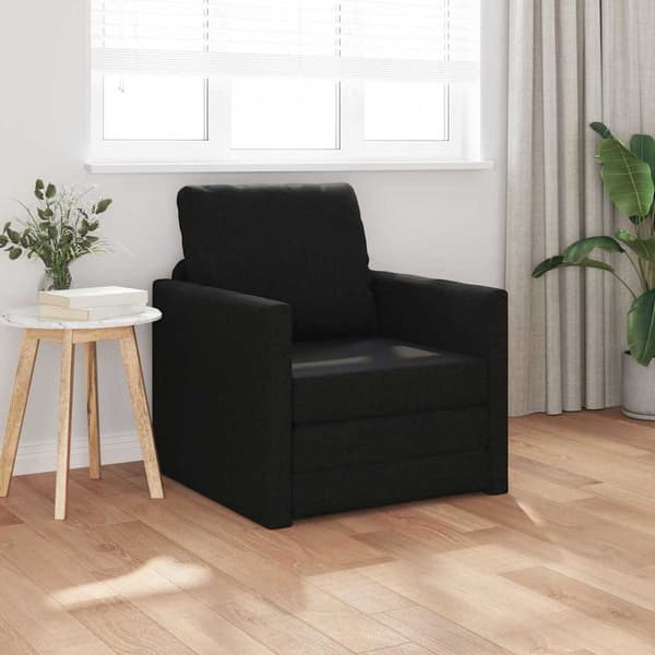 vidaXL Sovesofa 60cm Sort Stof