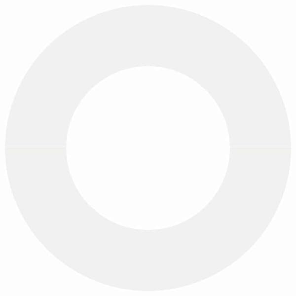 vidaXL Flade Træ Ringene 5 pcs Hvid Ø40 / 70 cm Stål
