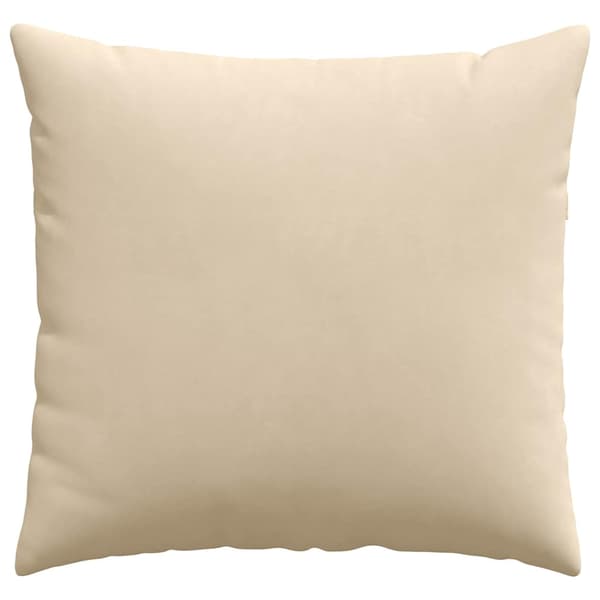 vidaXL Sofapuder 2 pcs Creme 45 x 45 cm Stof
