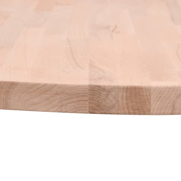 vidaXL bordplade Ø30x2,5 cm rund massivt bøgetræ