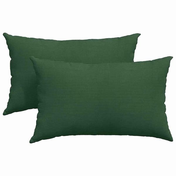 vidaXL Sofapuder 2 pcs Mørkegrøn 50 x 30 cm Velourstof