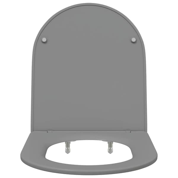 vidaXL WC-istuin Harmaa 47 x 36 x 3,4 cm Duroplast