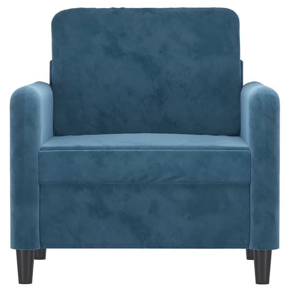 vidaXL lænestol 60 cm velour Blå