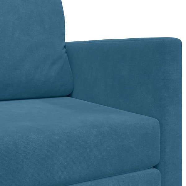 vidaXL Sovesofa 110cm Blå Fløjl