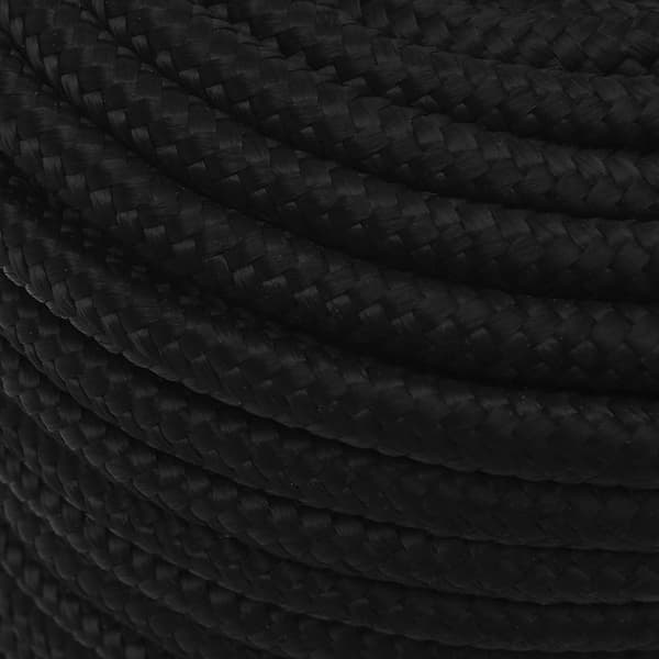 vidaXL Työköysi musta 12 mm 100 m polyesteri