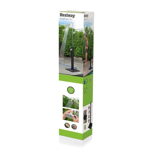 Bestway Solar Flow udendørs bruser 8 l sort