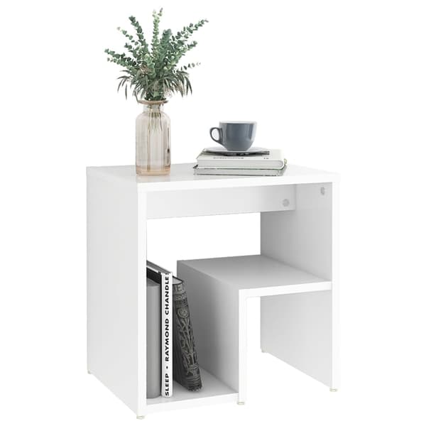 vidaXL sengeskabe 2 stk. 40x30x40 cm spånplade hvid