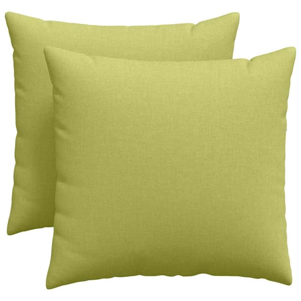 vidaXL Sofapuder 2 pcs Lys grøn 50 x 50 cm Stof
