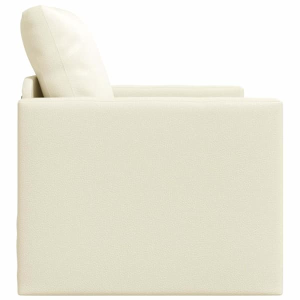 vidaXL Sovesofa 60cm Creme Kunstlæder