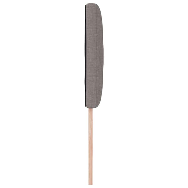 vidaXL Hovedgærde Gråbrun 100 cm Stof