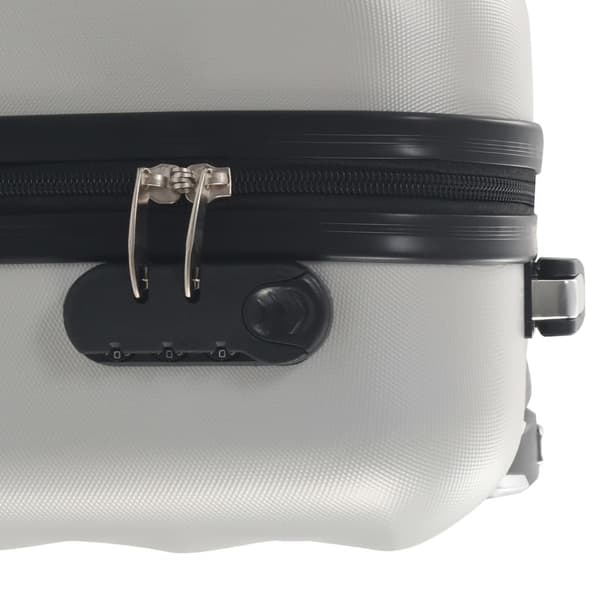 vidaXL hardcase-kuffert ABS sølvfarvet