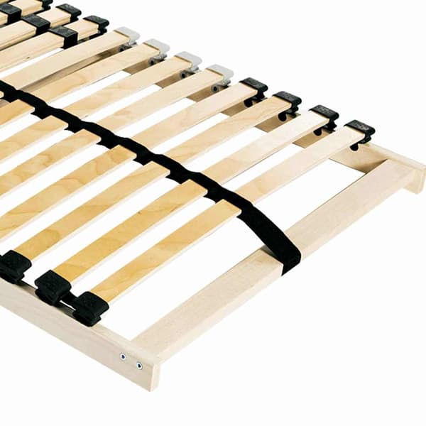 vidaXL Lamelbund Brun 80 x 190 cm Solid bøg