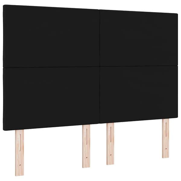 vidaXL Hovedgærde Sort 160 cm Stof