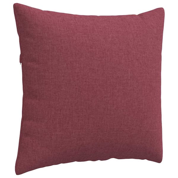 vidaXL Sofapuder 2 pcs Vinrød 50 x 50 cm Stof