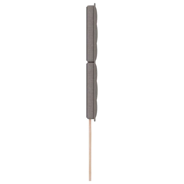 vidaXL Hovedgærde Gråbrun 100 cm Stof