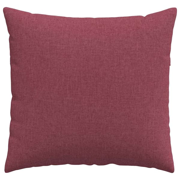 vidaXL Sofapuder 2 pcs Vinrød 45 x 45 cm Stof