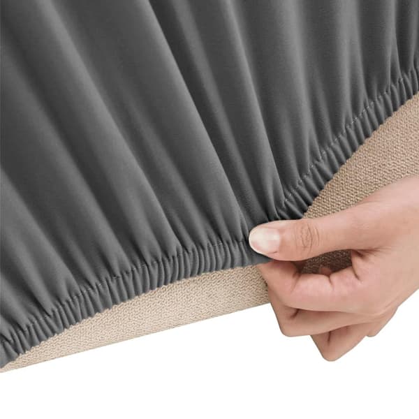 vidaXL Joustava sohvanpäällinen antrasiitti polyesteri jersey