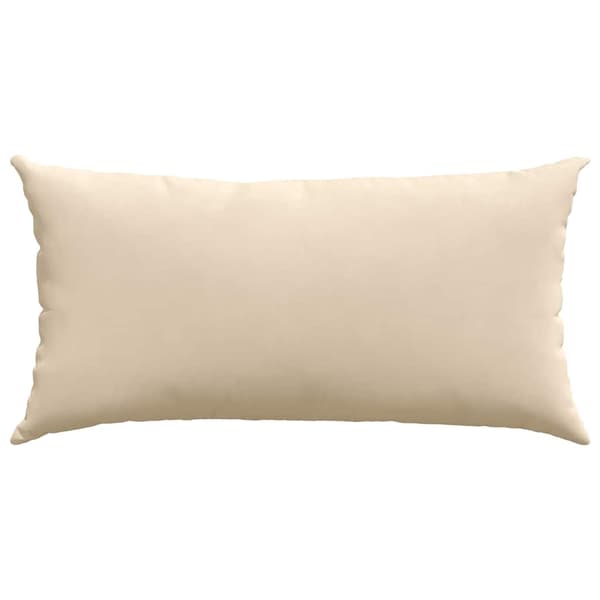 vidaXL Sofapuder 2 pcs Creme 80 x 40 cm Stof