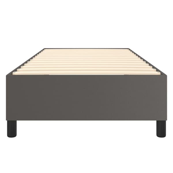 vidaXL Boxspring sengeramme 100x200 cm kunstlæder grå