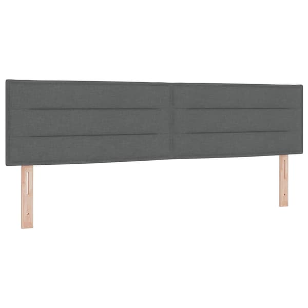 vidaXL Box spring seng med madras Mørkegrå 200 x 180 cm Polyester
