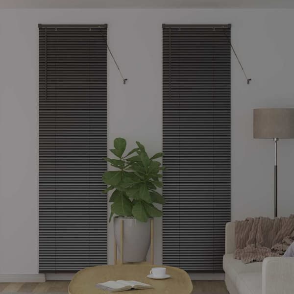 vidaXL Persienner Sort 220 x 65 cm Aluminium