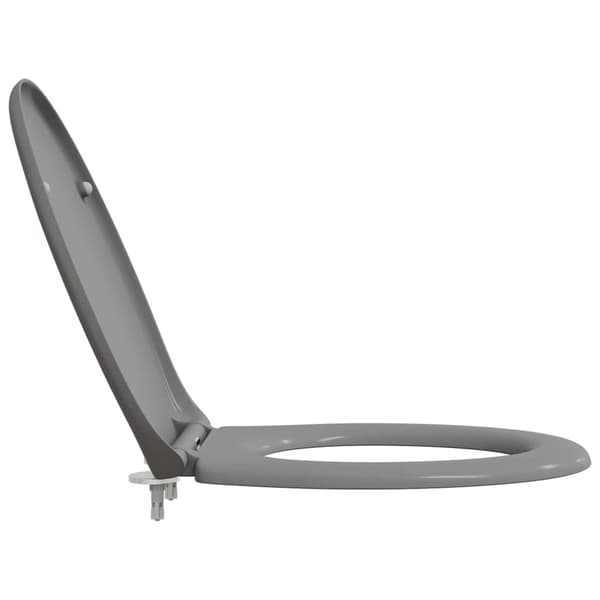 vidaXL WC-istuin Harmaa 47 x 37 x 4 cm Duroplast