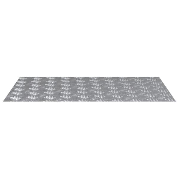 vidaXL Trappe Tread Rektangulær 2 pcs Sølv 80 x 50 cm Aluminium