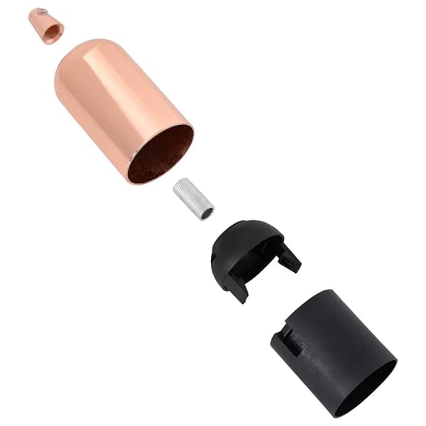 vidaXL lampeholdere 2 stk rosaguld E27