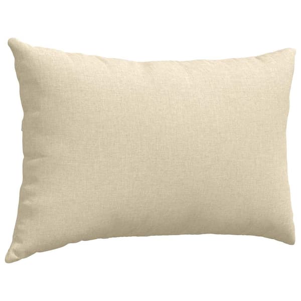 vidaXL Sofapuder 2 pcs Creme 60 x 40 cm Stof