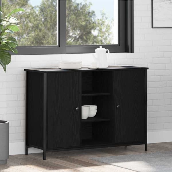 vidaXL Sideboard Sort eg 100 x 35 x 70 cm