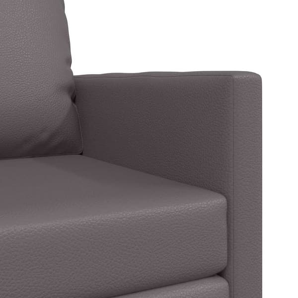 vidaXL Sovesofa 60cm Grå Kunstlæder
