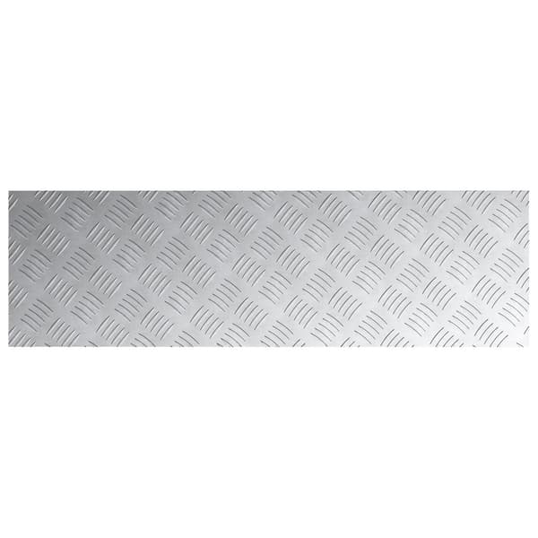 vidaXL Trappe Tread Rektangulær 2 pcs Sølv 100 x 30 cm Aluminium