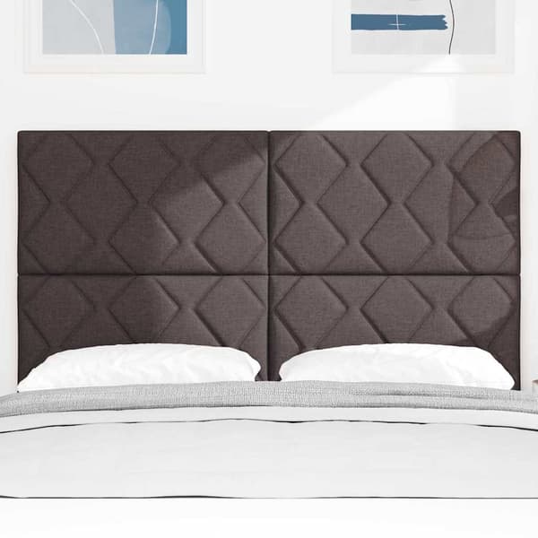 vidaXL Hovedgærde Brun 160 cm Stof