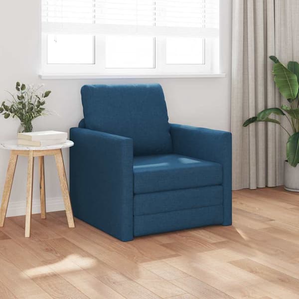 vidaXL Sovesofa 60cm Blå Stof