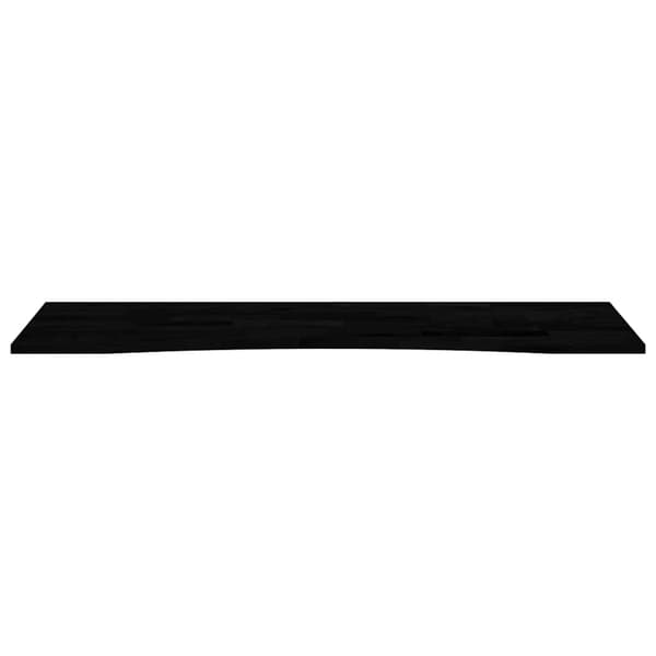vidaXL bordplade 160x50x2,5 cm massivt egetræ rektangulær mørkebrun
